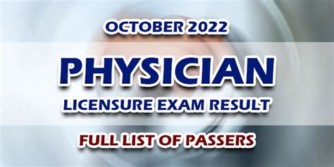 physician licensure exam october 2022|A.